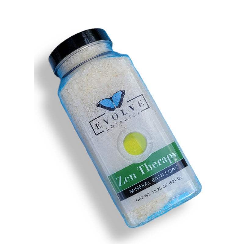 Zen Bath Salt mineral bath soak with Dead Sea minerals for relaxation and detox