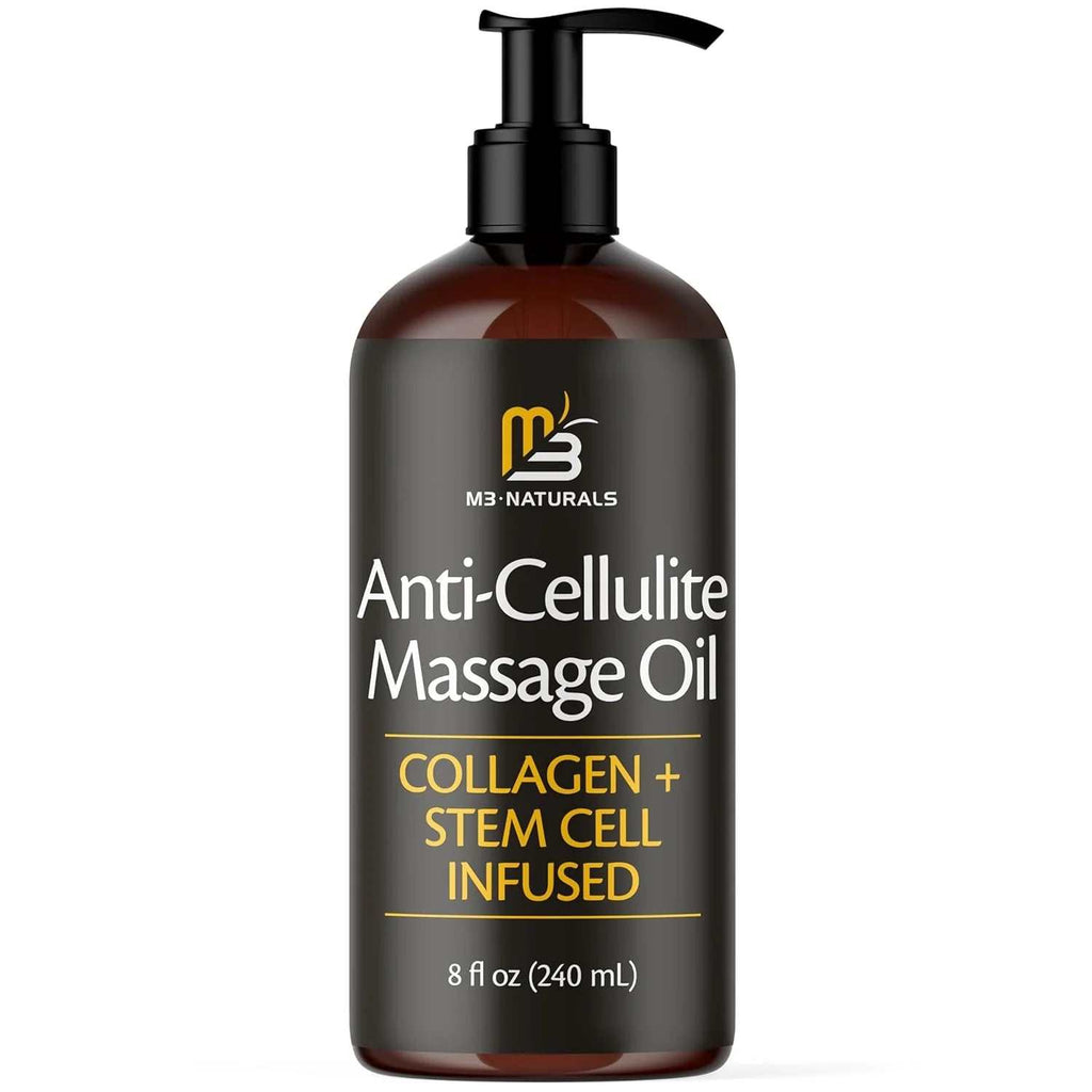 Firming Anti-Cellulite Body Oil with collagen and stem cells in 8 fl oz pump bottle