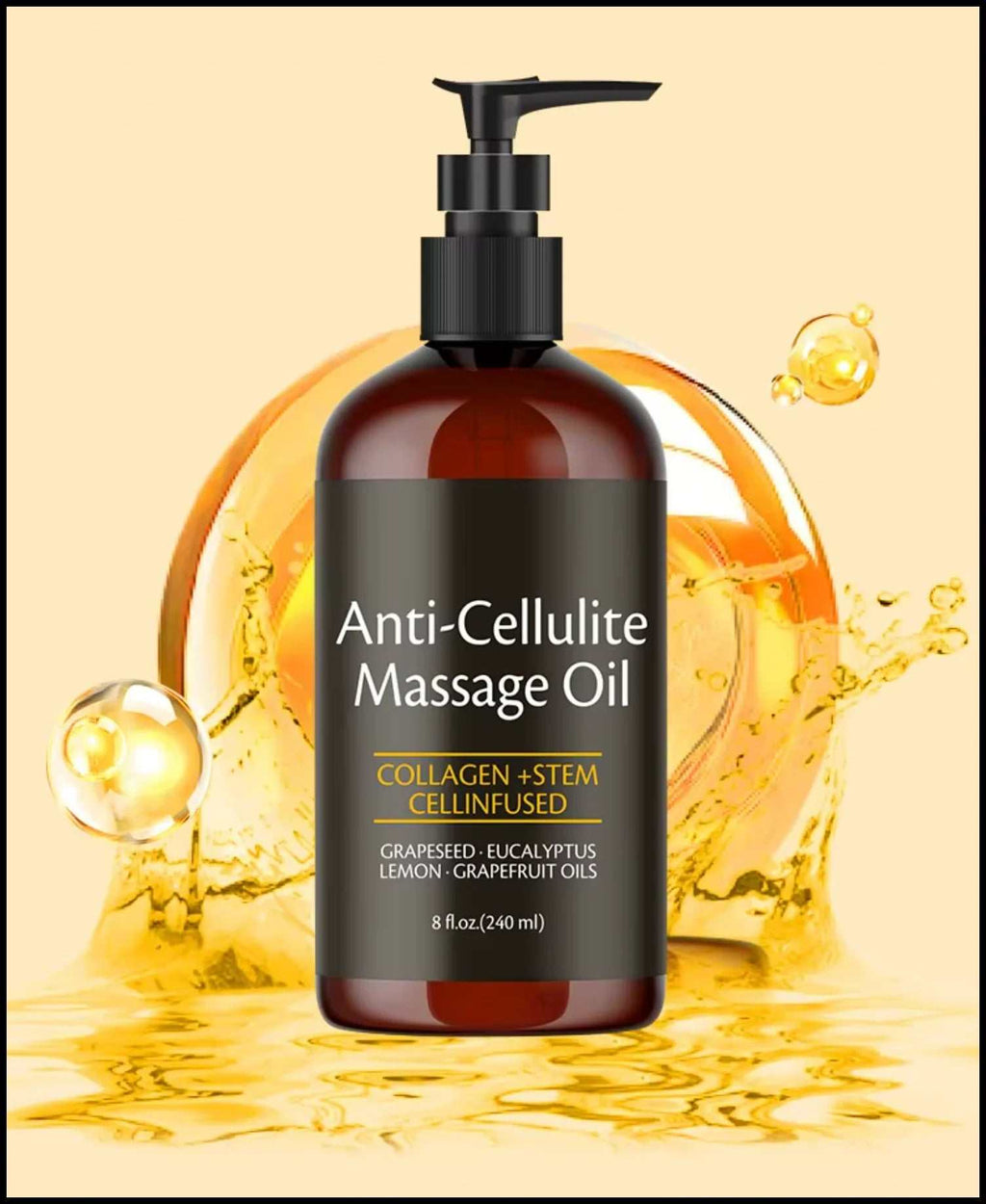 Firming Anti-Cellulite Body Oil with Collagen – 8 Fl Oz