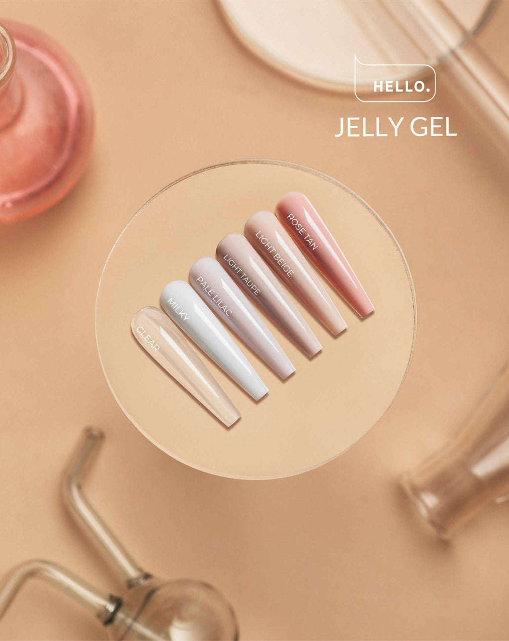 JELLY GEL, LIGHT TAUPE, 20g -HELLO-1
