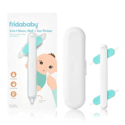 3-in-1 baby grooming kit with nose, nail, and ear picker for gentle and safe infant hygiene care